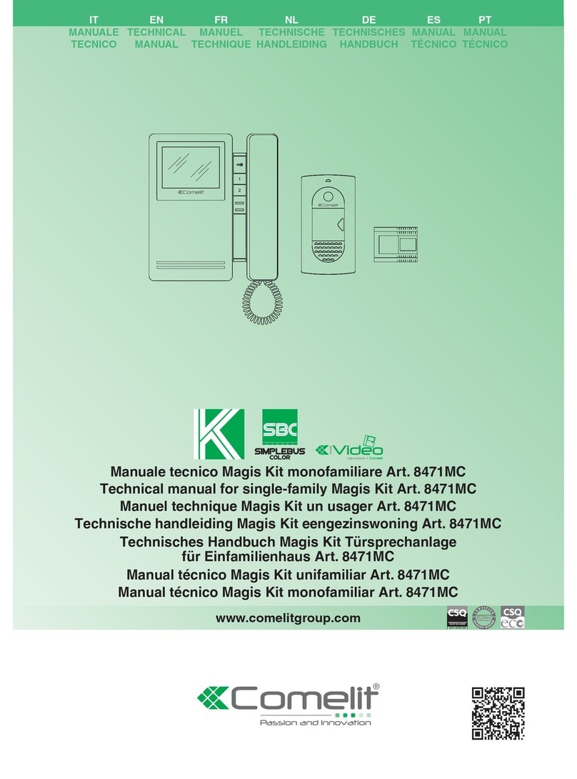 Comelit 8471MC Technical manual