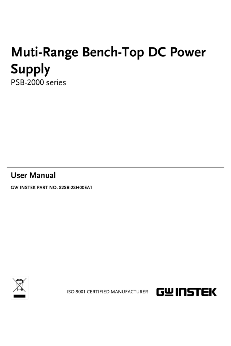 Good Will Instrument PSB-2000 series user manual