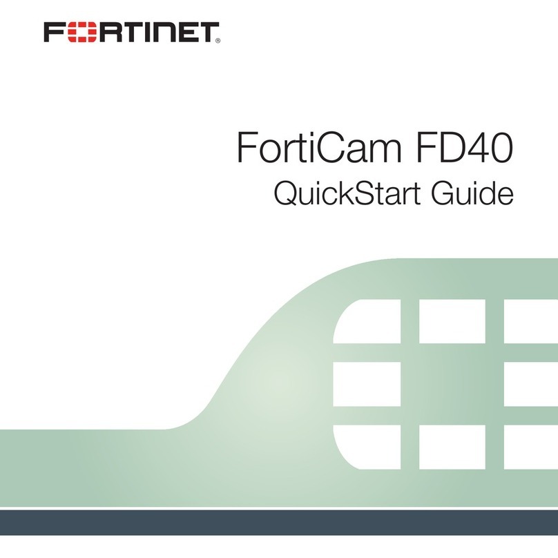 Fortinet FortiCam FD40 quick start guide