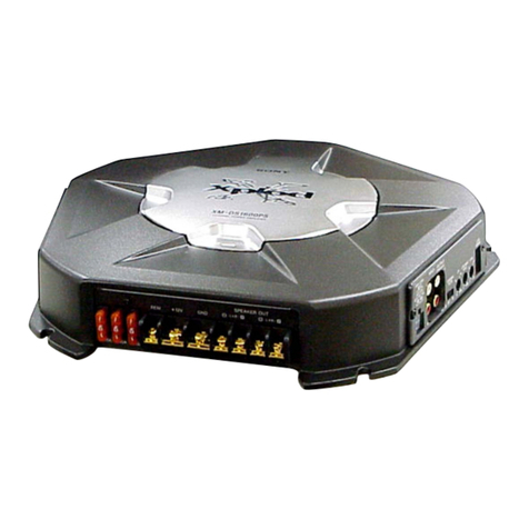Sony XM-DS1600P5 Operating & Mounting User manual