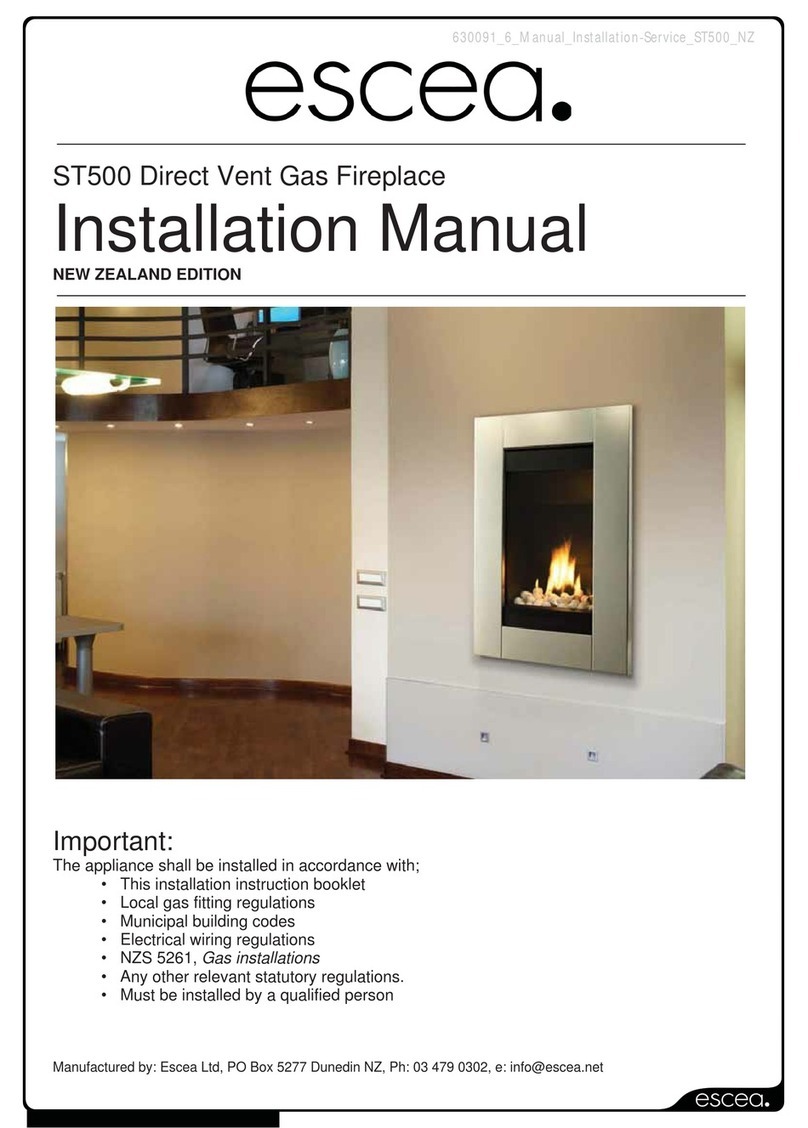 Escea ST500 User manual