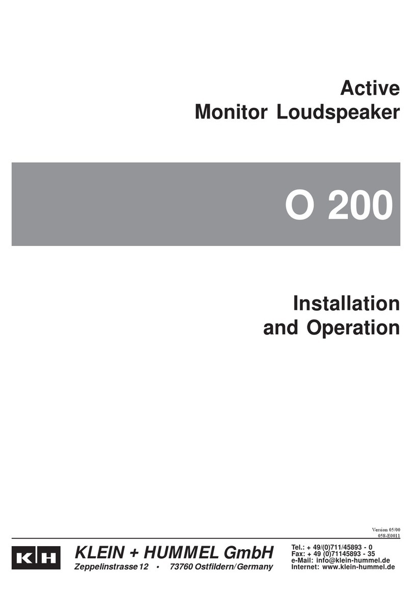 Klein O 200 Installation and operation manual
