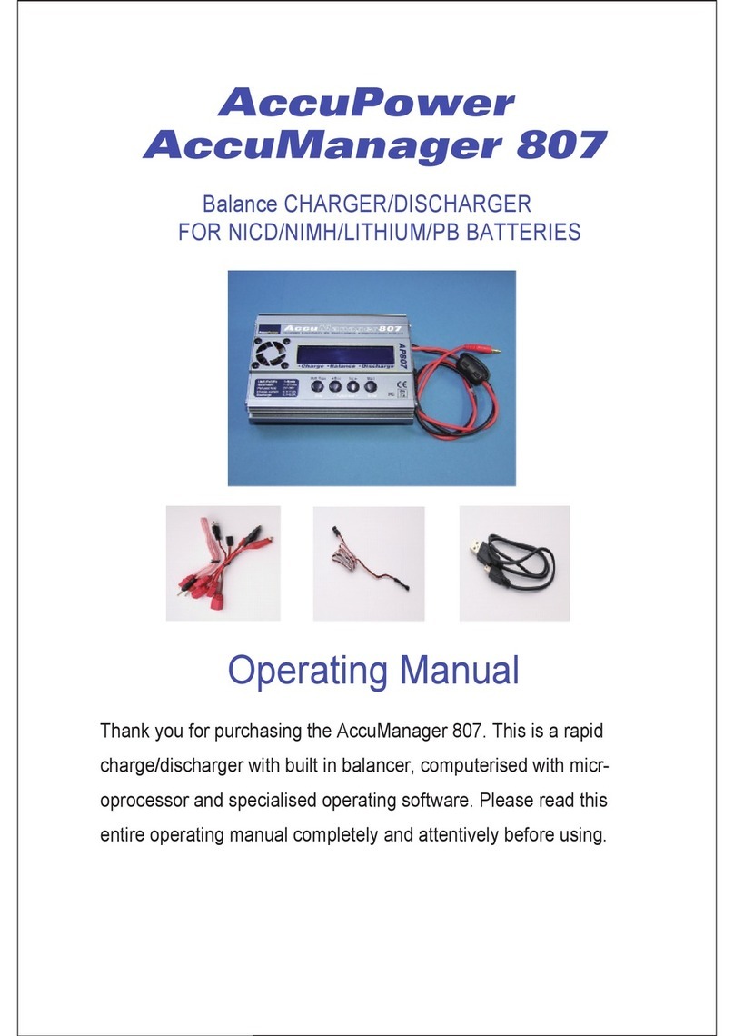 AccuPower AccuManager 807 User manual