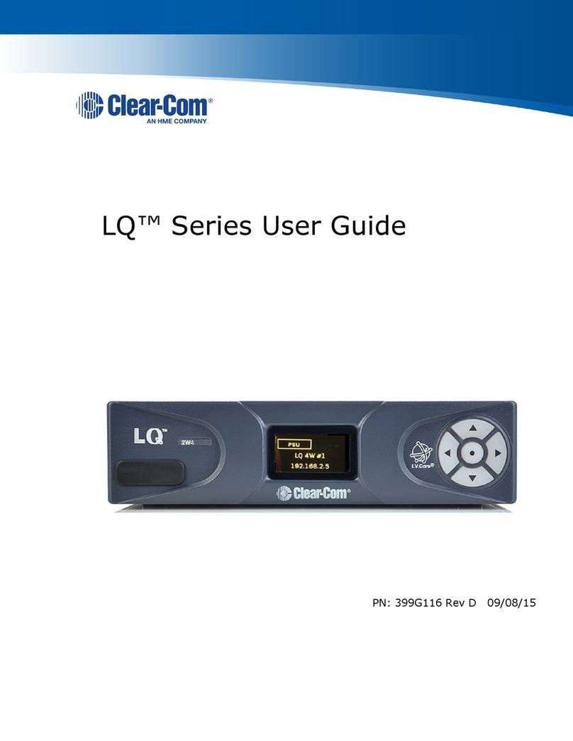 Clear-Com LQ series user guide