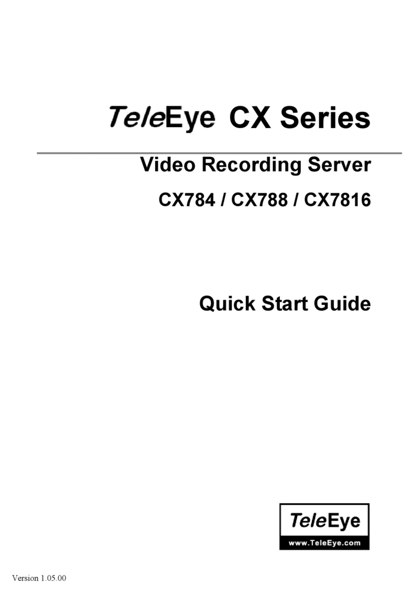TeleEye CX784 quick start guide