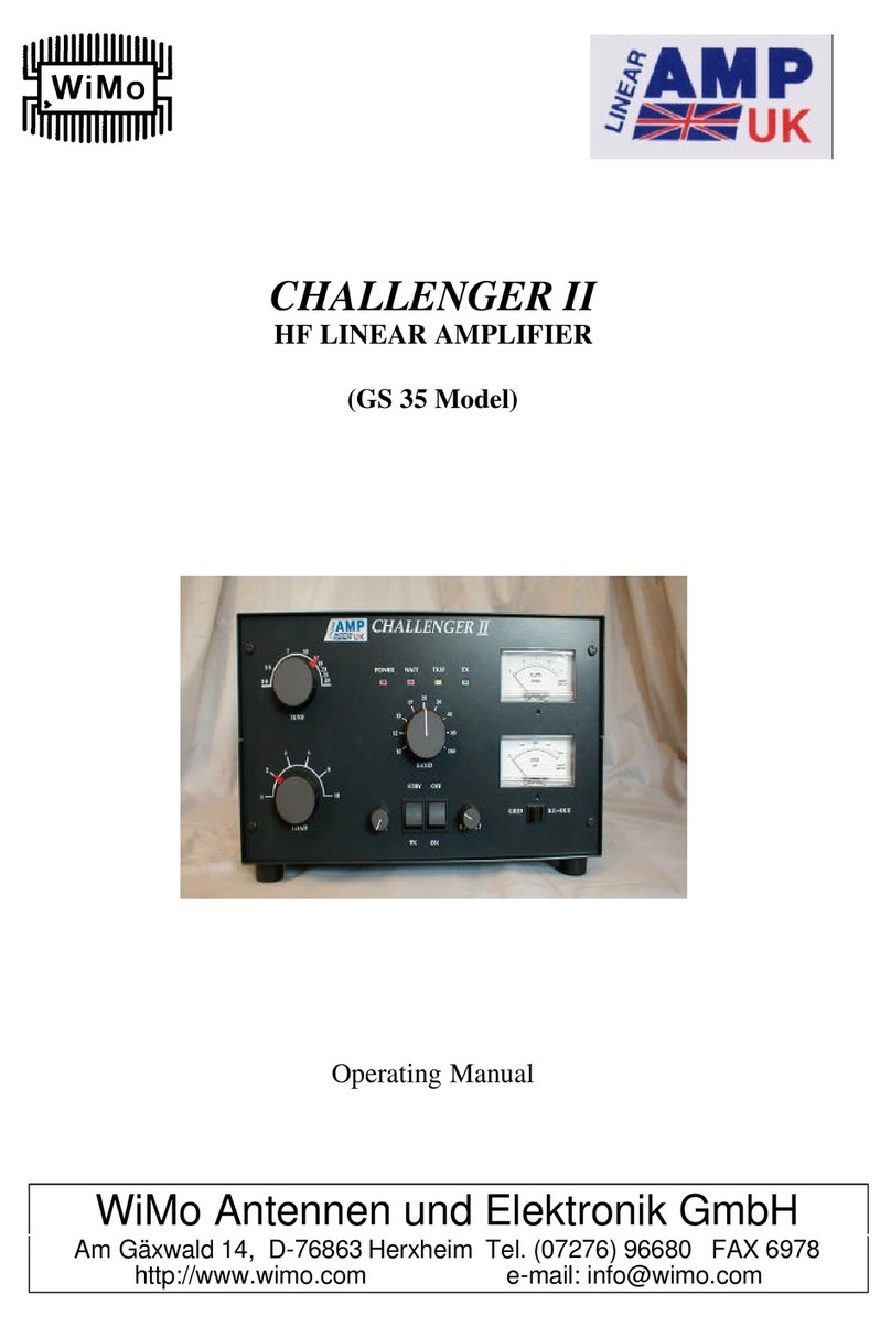 WiMo challenger II GS 35 Operating manual and parts list