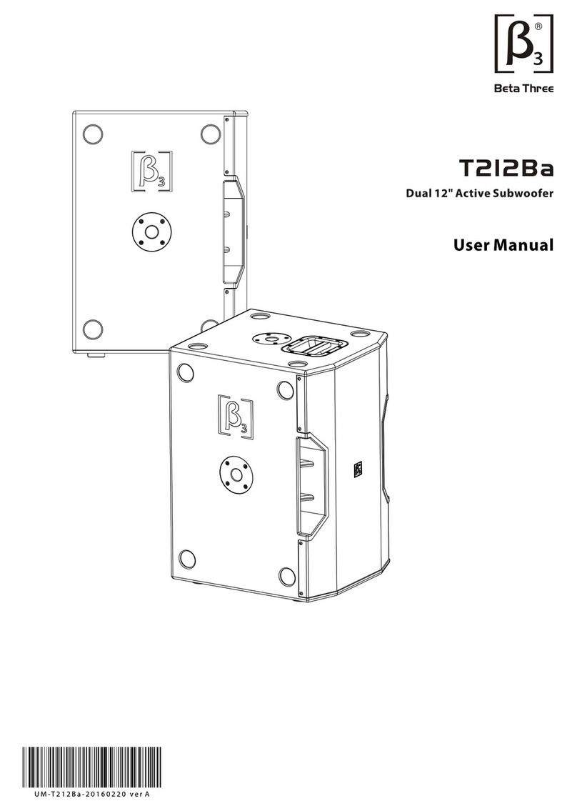 Beta Three T212BA User manual