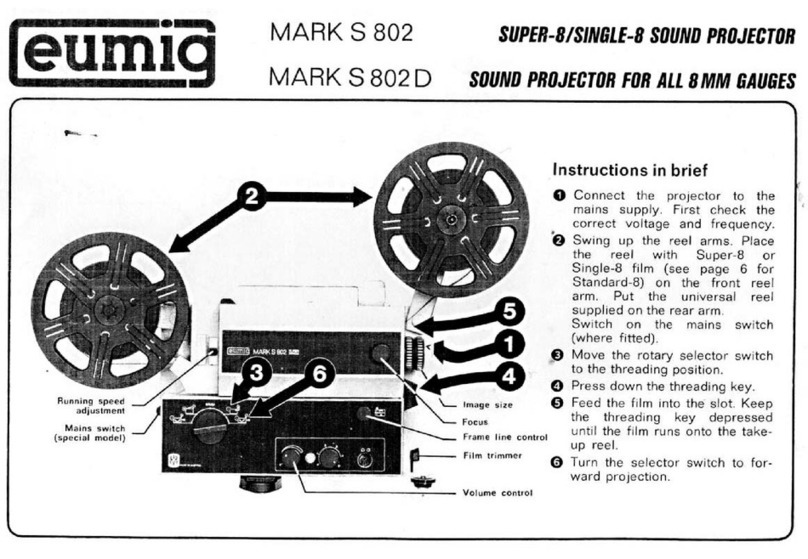 Eumig MARK S 802 User manual