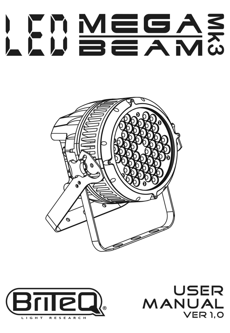 Briteq LED MEGA BEAM MK3 User manual