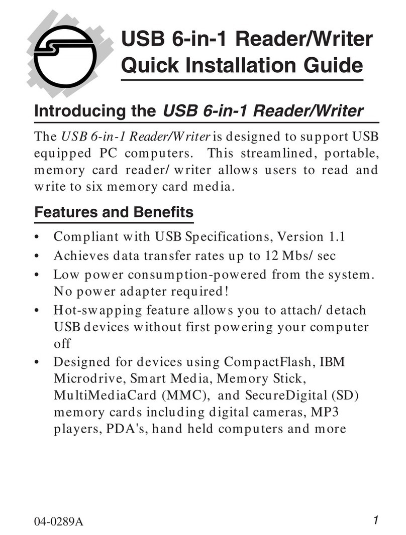 SIIG US2278 Quick installation guide