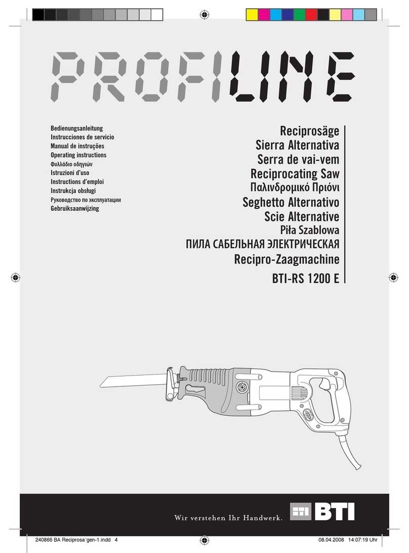 profiline BTI-RS 1200 E operating instructions