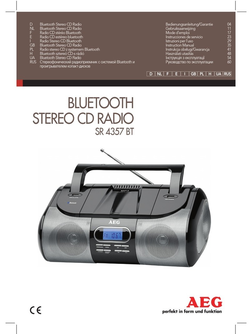 AEG SR 4357 BT instruction manual