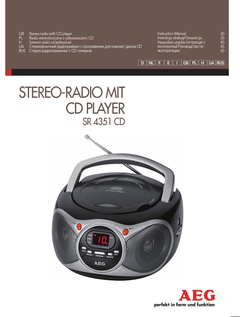 AEG SR 4351 CD instruction manual
