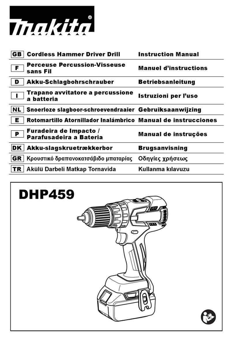 Makita DHP459 User manual Makita DHP459 User manual