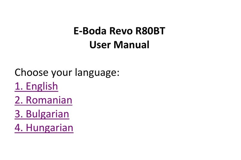 E-Boda Revo R80BT user manual