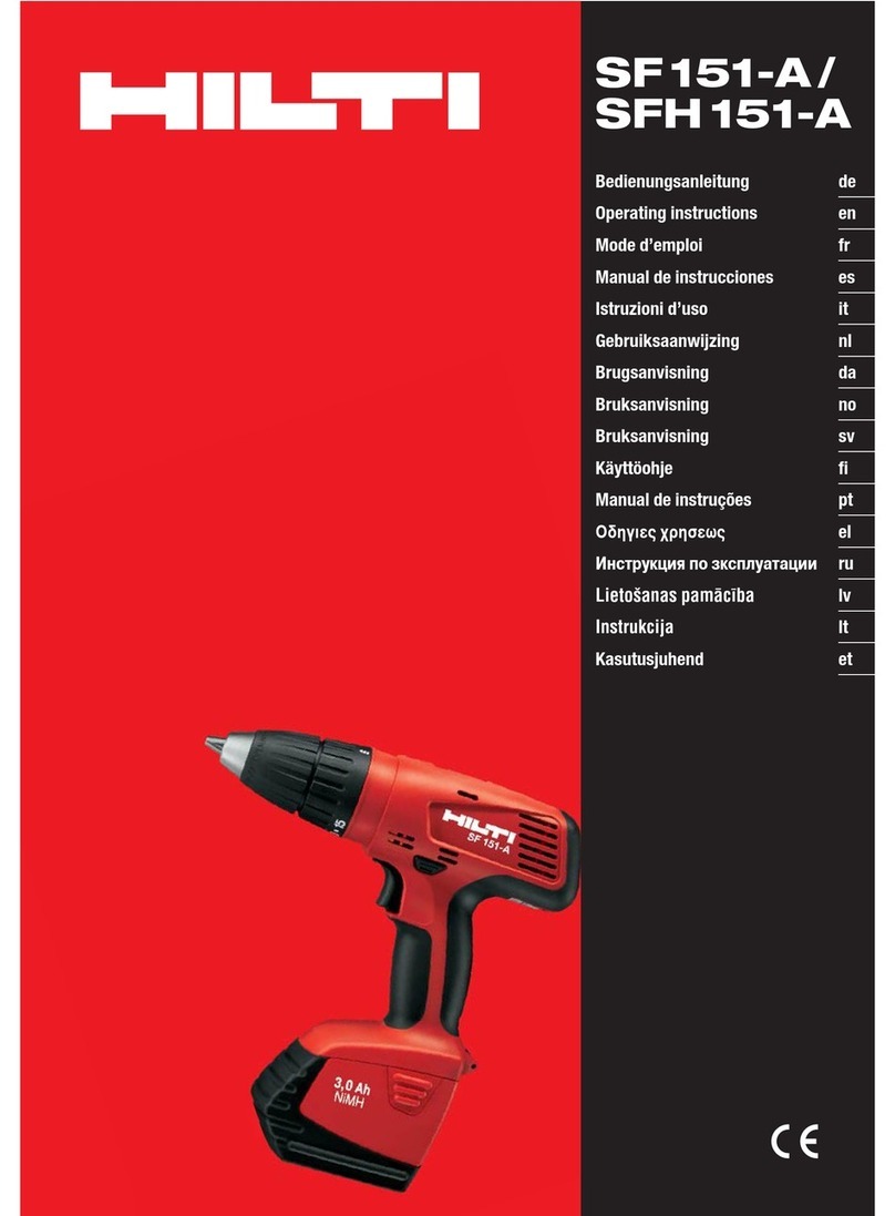 Hilti SF151-A User manual Hilti SF151-A User manual