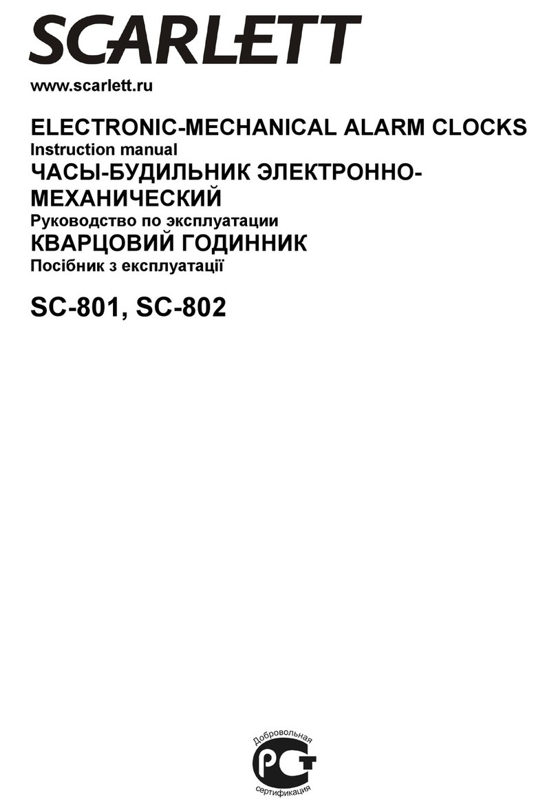Scarlett SC-801 User manual