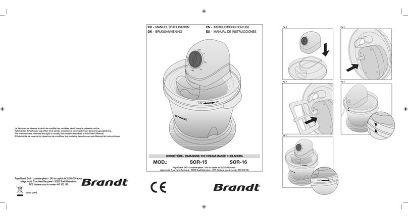 Brandt SOR-15 Instructions for use