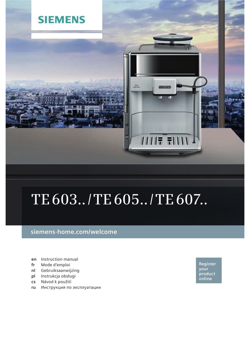 Siemens TE603 User manual