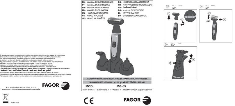 Fagor MG-35 User manual