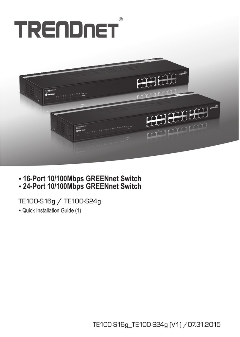 TRENDnet TE100-S16g User manual