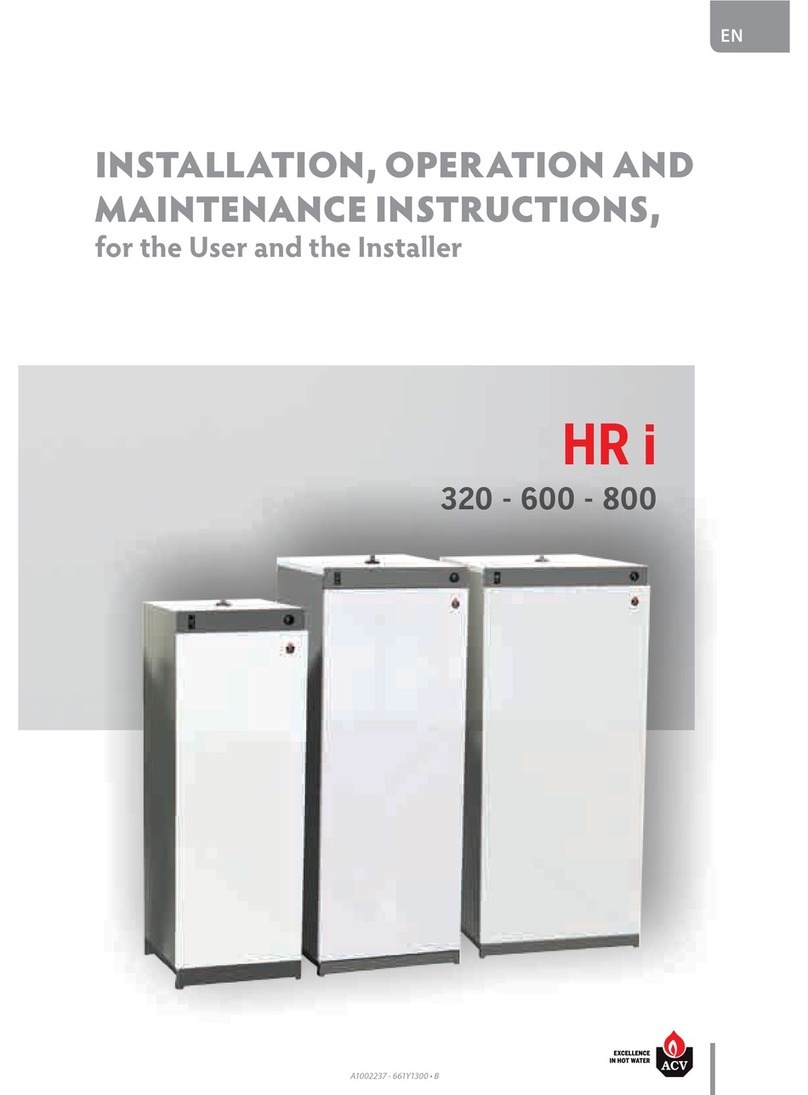 ACV HR i 320 Installation, operation and maintenance instructions