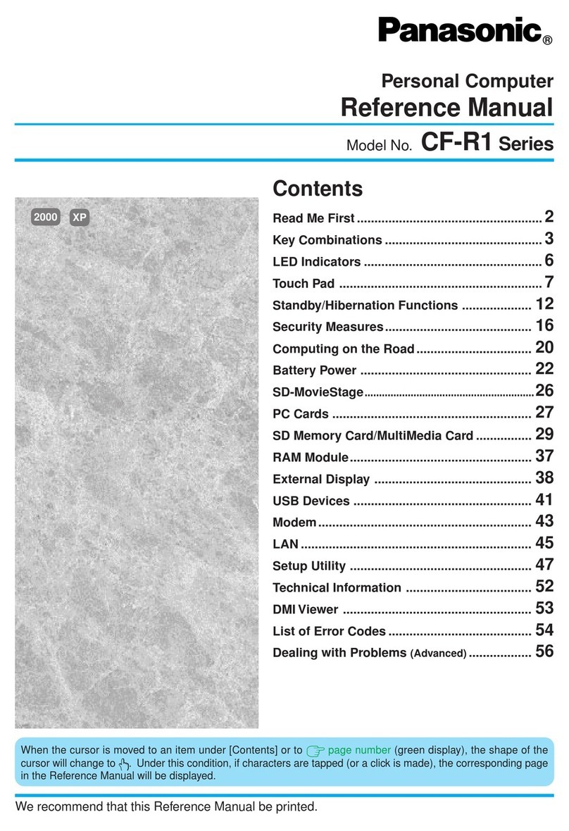 Panasonic CF-R1 Series User manual