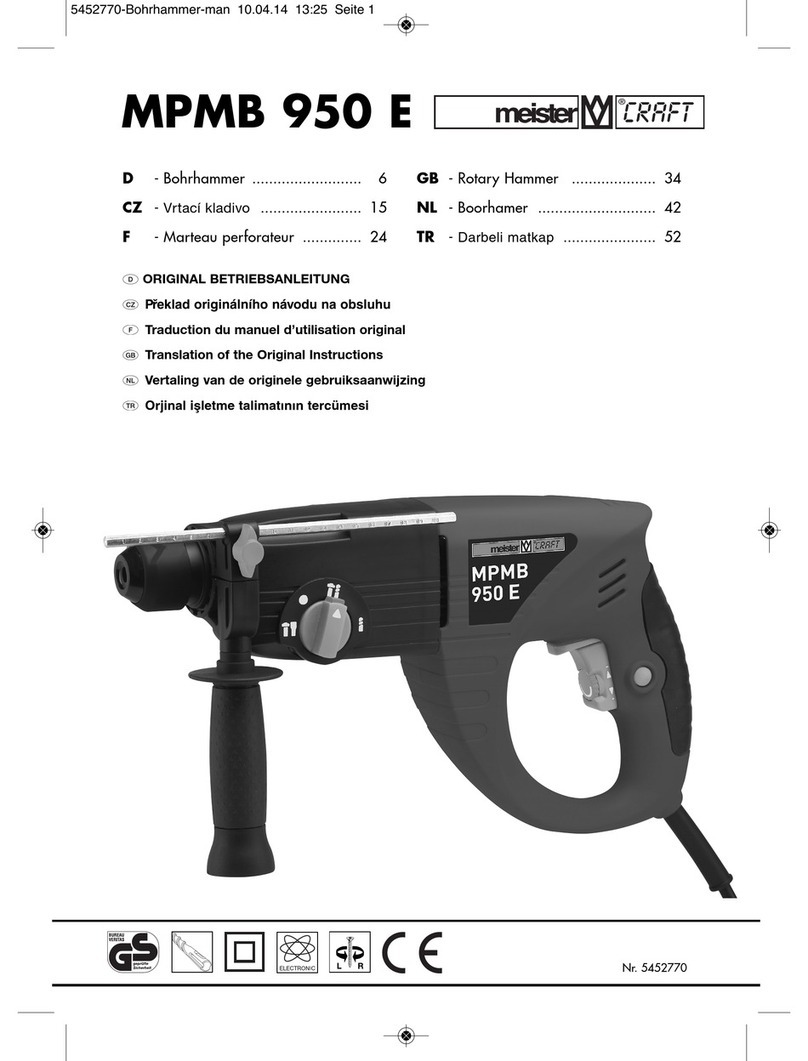 Meister MPMB 950 E User manual