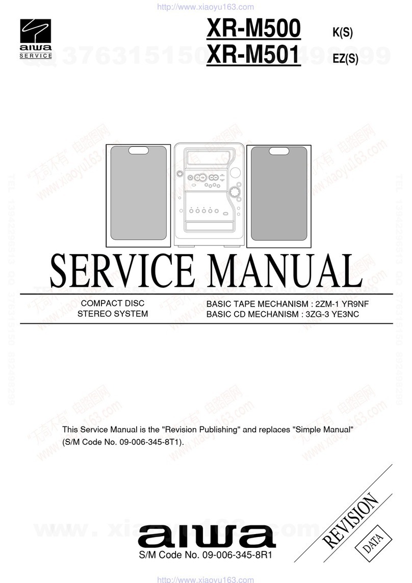 Aiwa XR-M500 Service manual