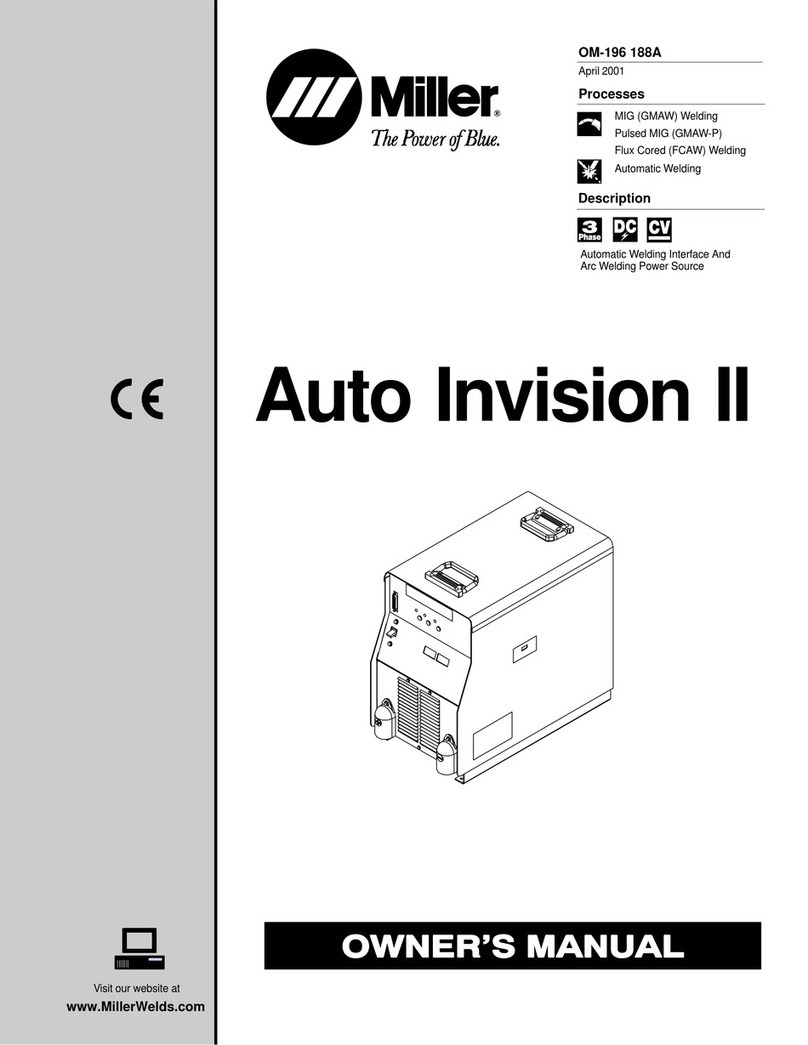 Miller Auto Invision 2 owner's manual