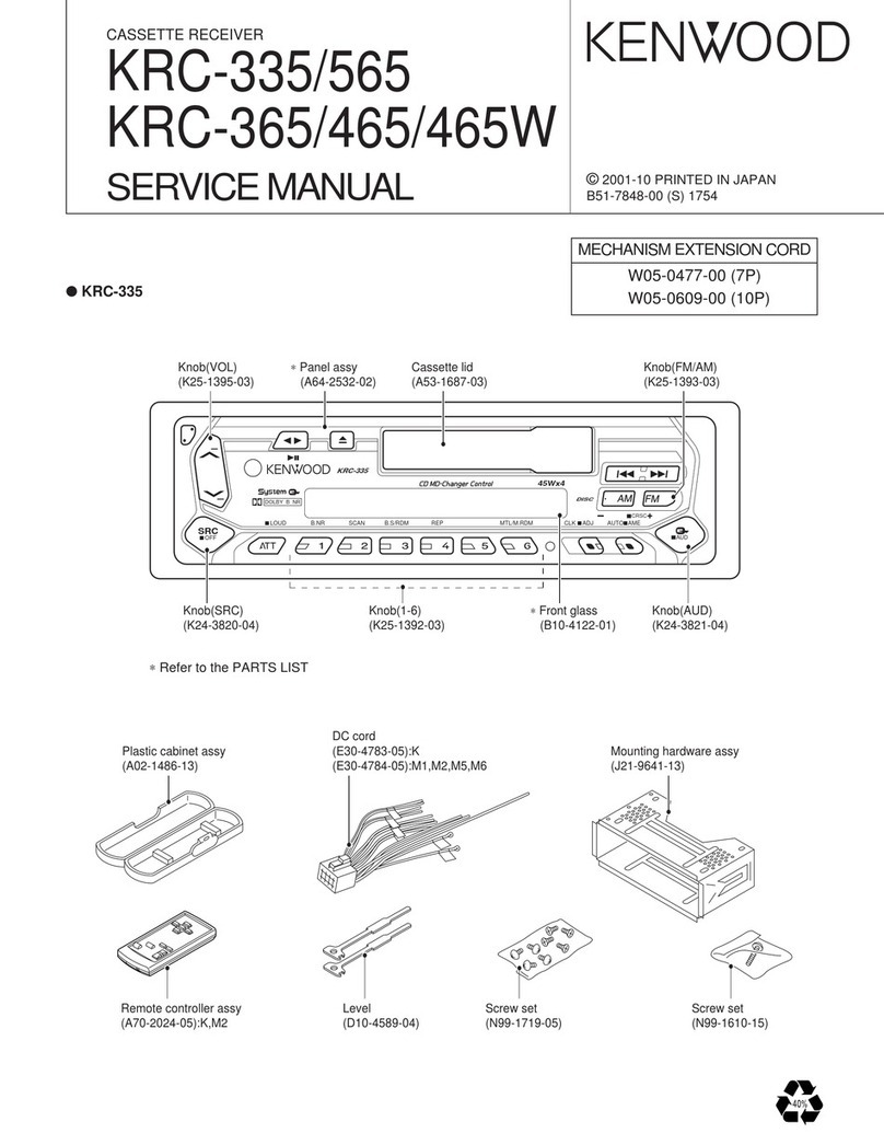 Kenwood KRC-335 User manual