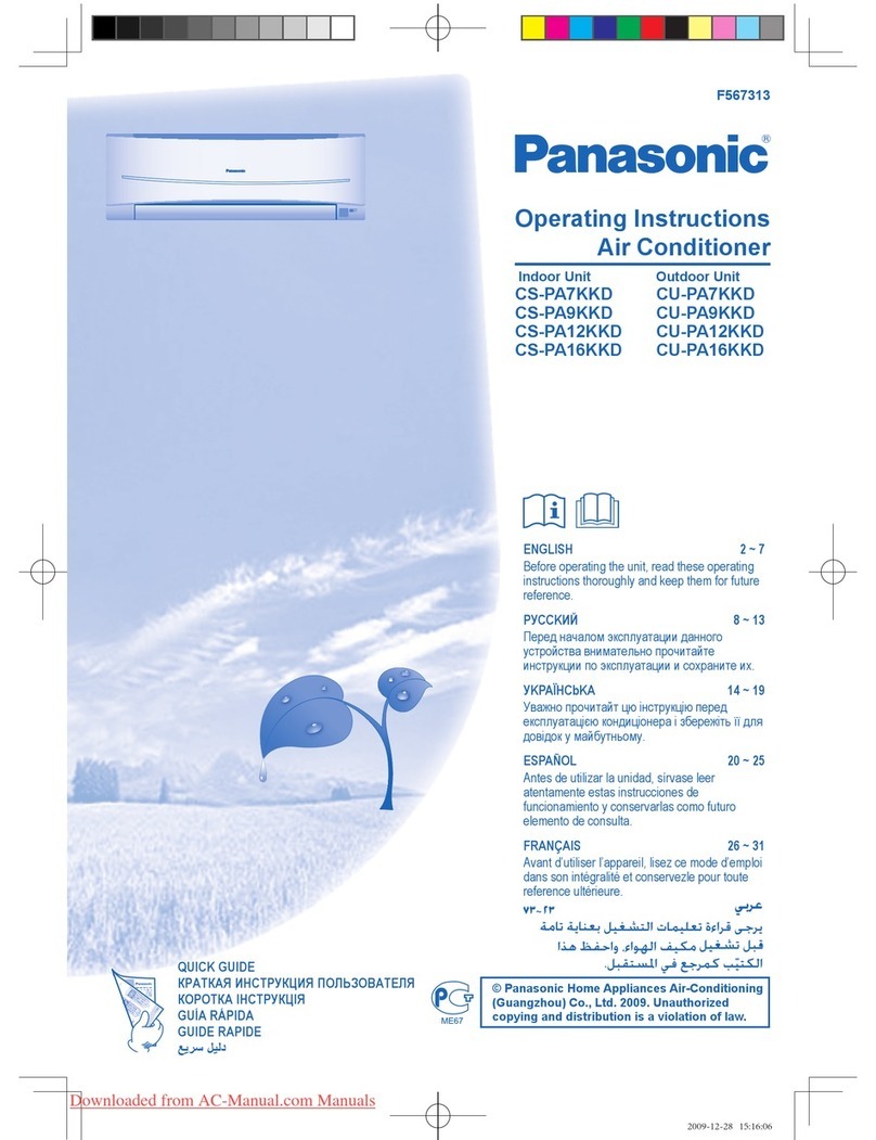 Panasonic CS-PA7KKD User manual