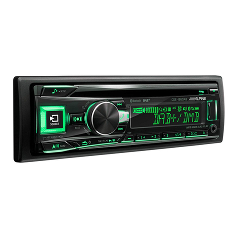 Alpine CDE-196DAB Quick reference guide