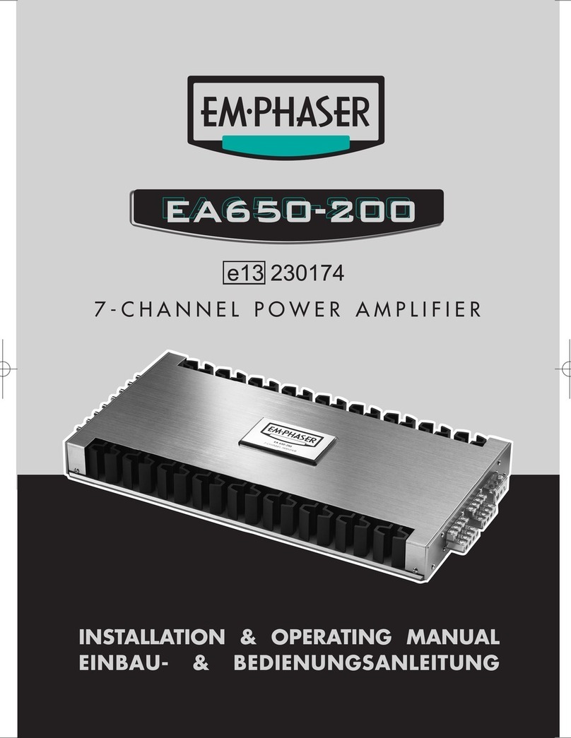 EMPHASER EA650-200 Installation & operating manual