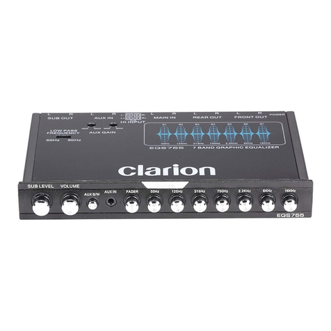 Clarion EQS755 Owner's manual & installation manual