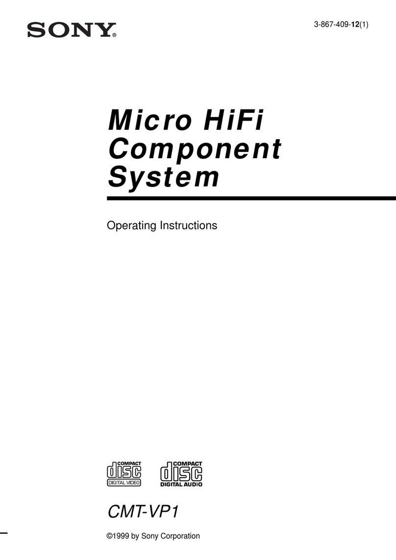 Sony CMT-VP1 operating manual