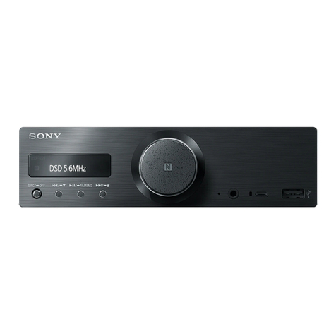 Sony RSX-GS9 operating instructions