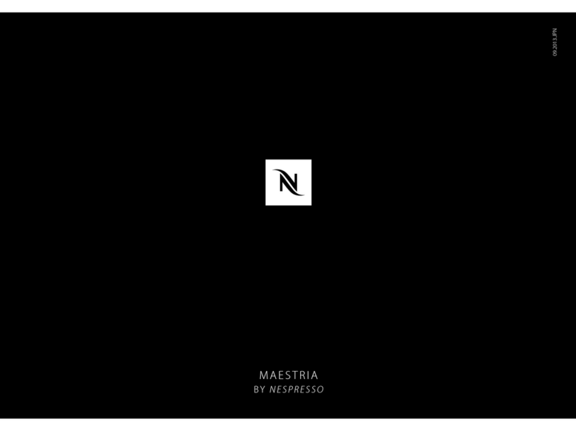 Nespresso Maestria D500 instruction manual