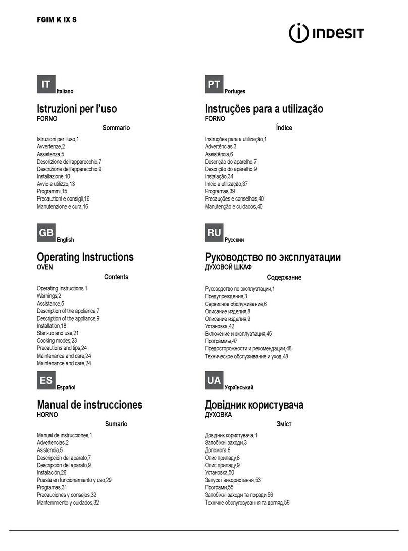 Indesit FGIM K IX S User manual