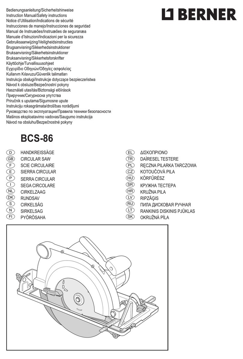 Berner bcs-86 Instruction manual and safety instructions