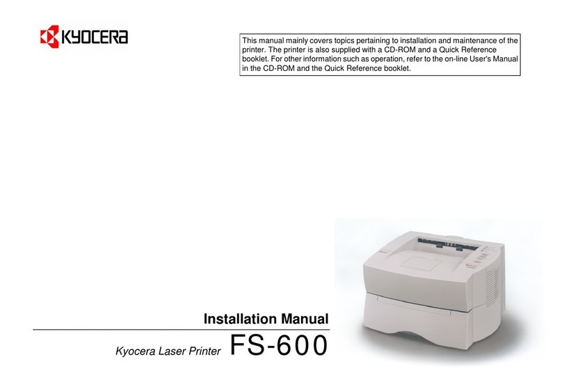 Kyocera FS-600 User manual