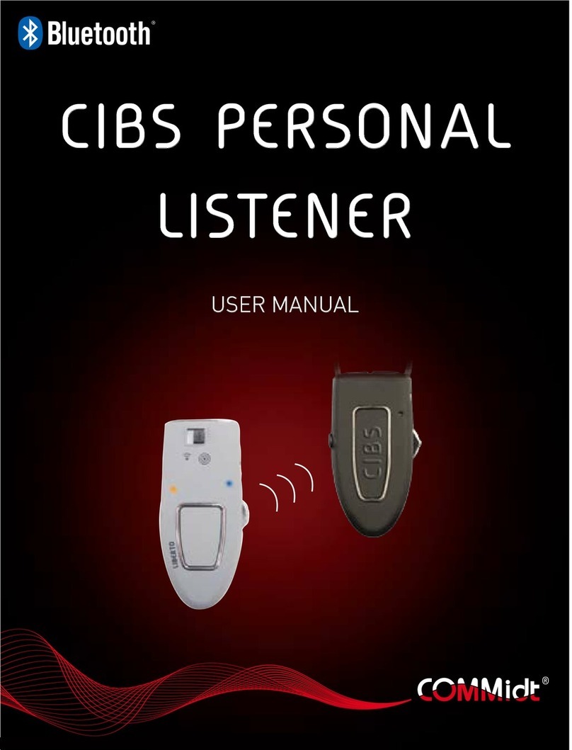 Commidt CIBS PERSONAL LISTENER user manual