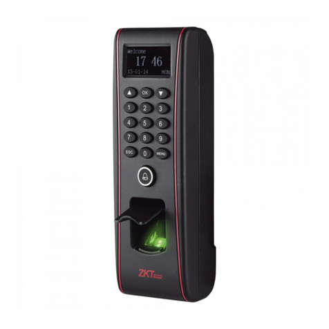 ZKaccess TF1700 User manual