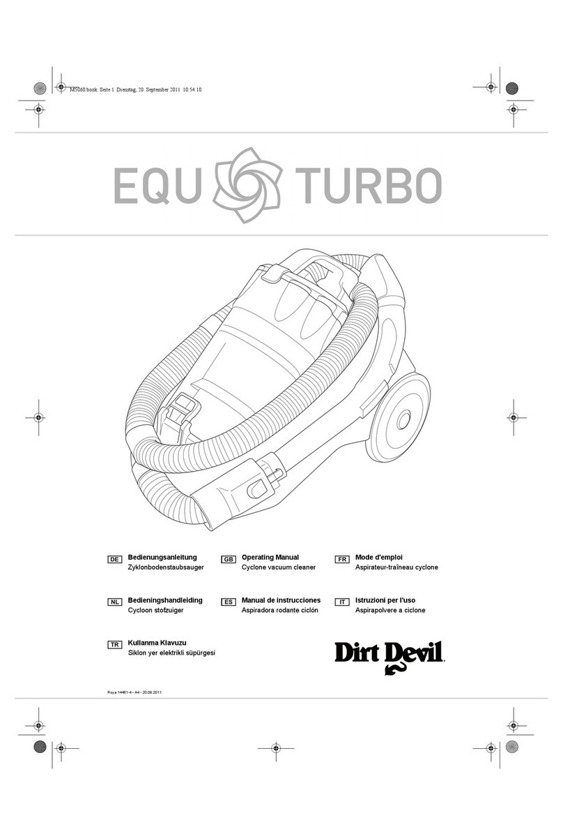 EQU TURBO DIRT DEVIL operating manual