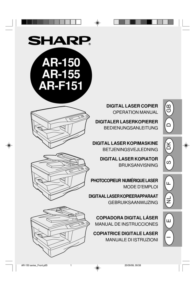 Sharp AR-150 SERIES User manual