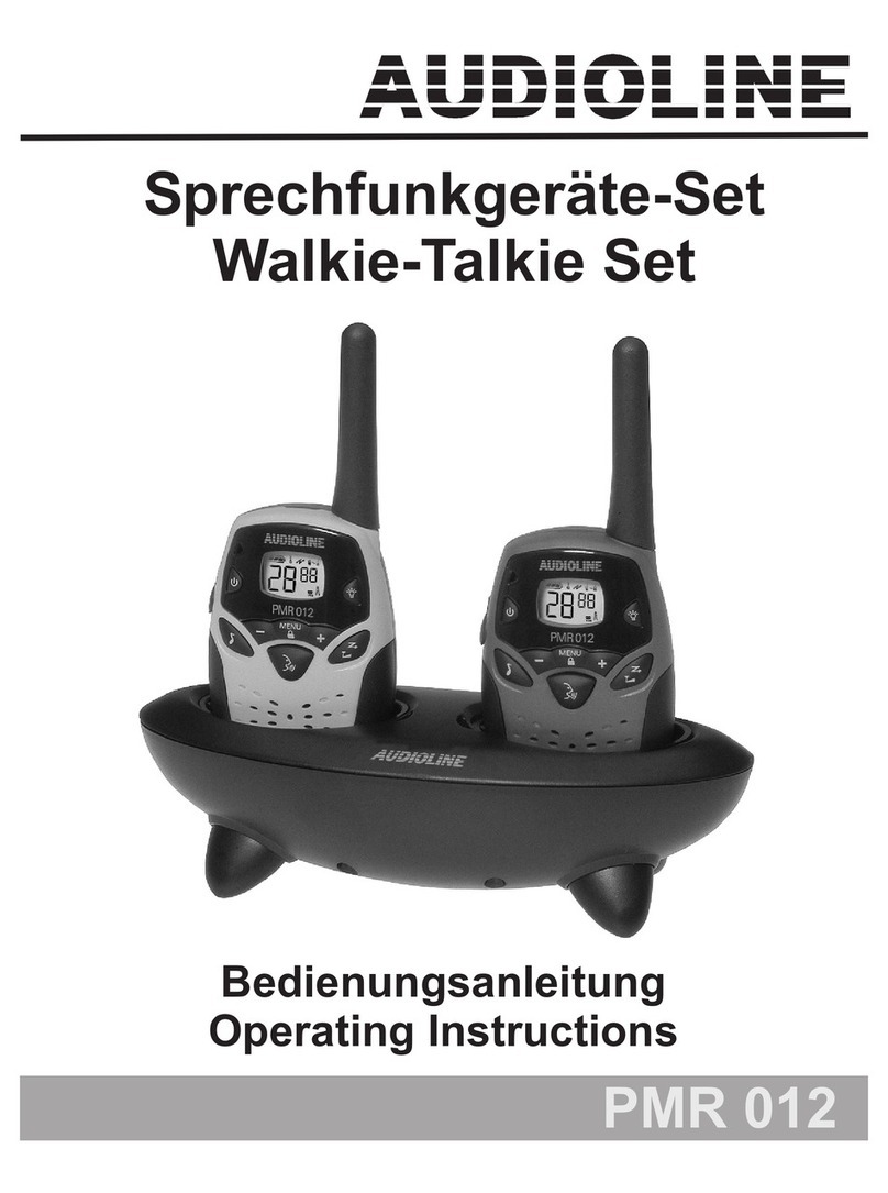 AUDIOLINE PMR 012 User manual AUDIOLINE PMR 012 User manual