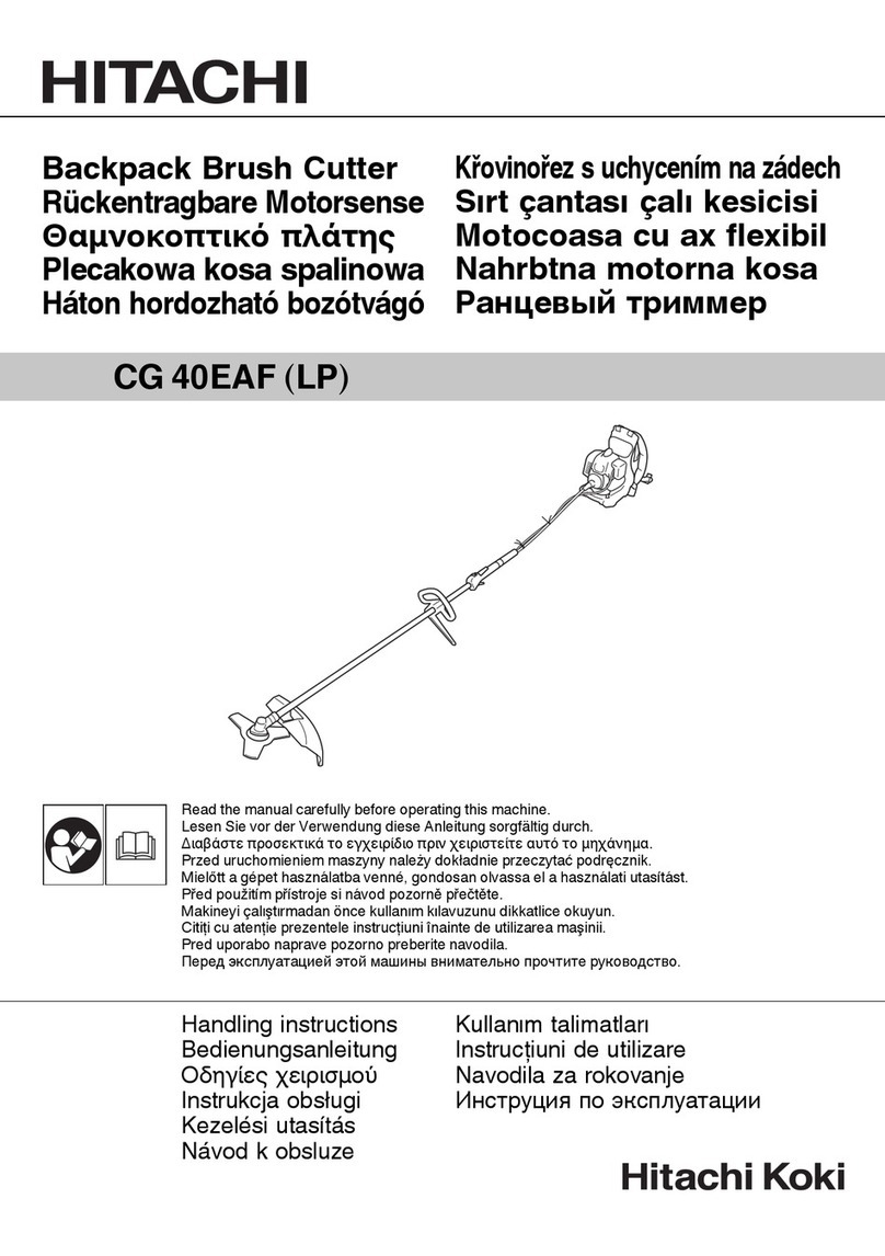 Hitachi CG 40EAF (LP) Handling instructions