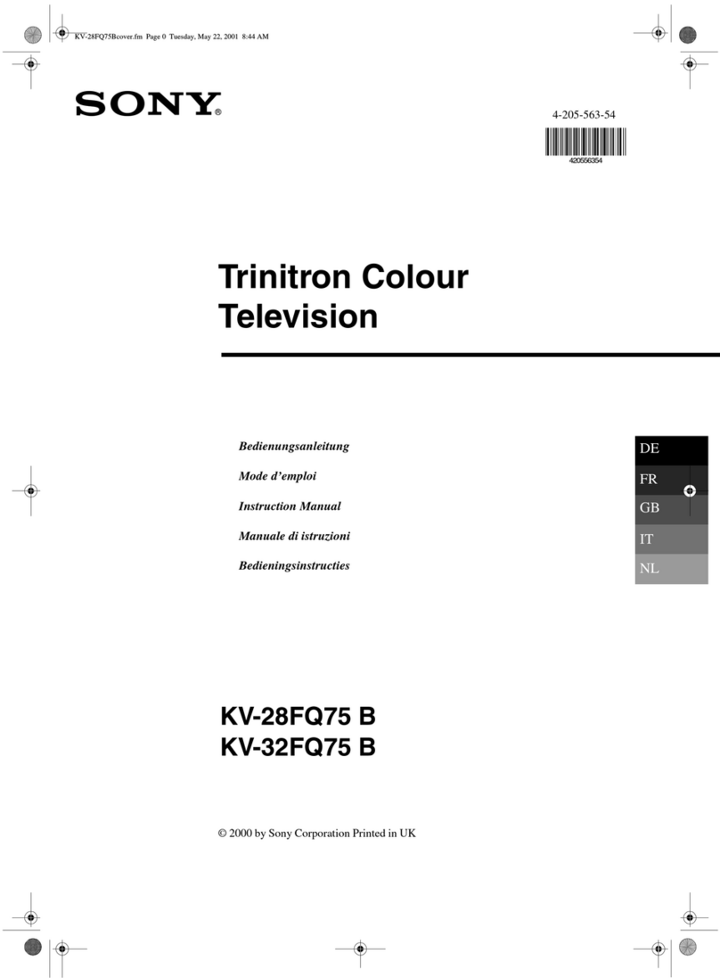 Sony KV-28FQ75 B User manual