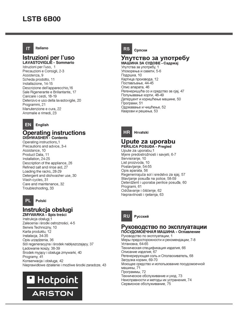 Hotpoint LSTB 6B00 User manual