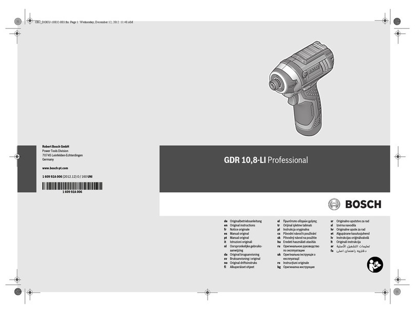 Bosch GDR 10,8-LI Professional User manual